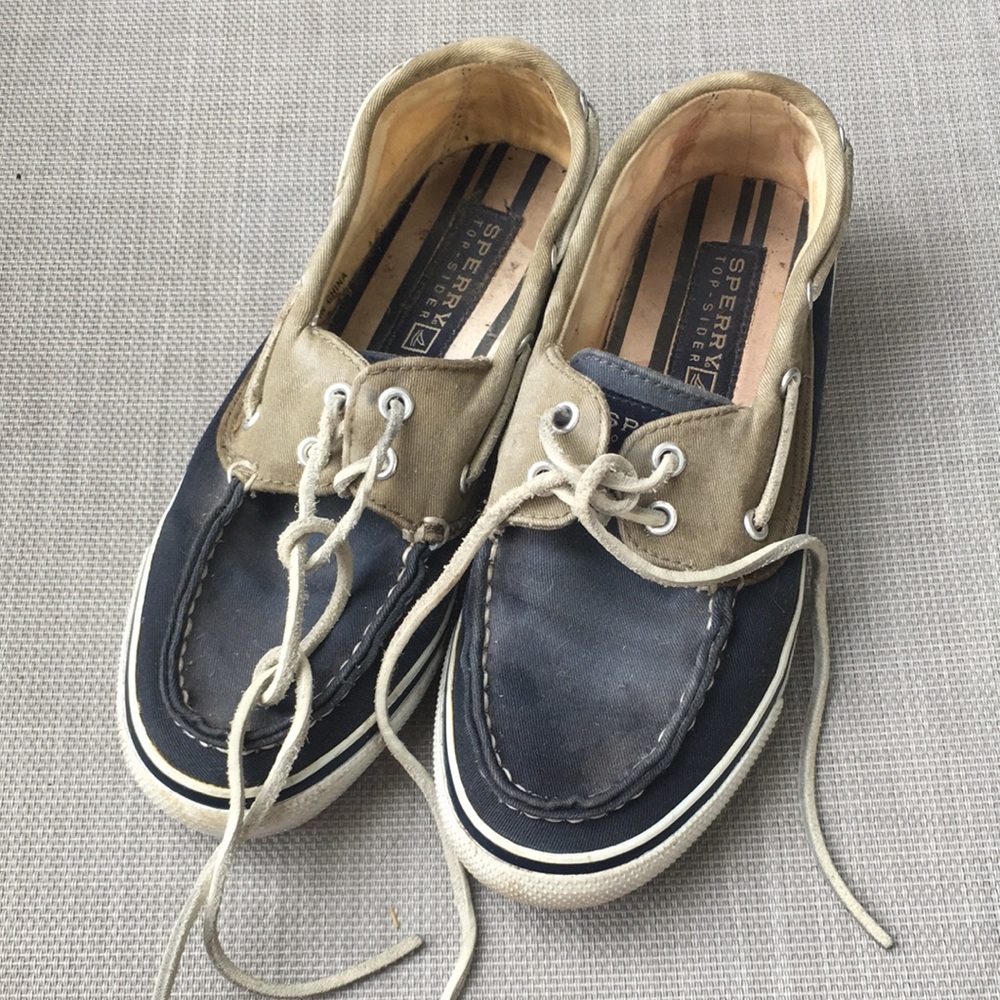 Navy Canvas Sperrys